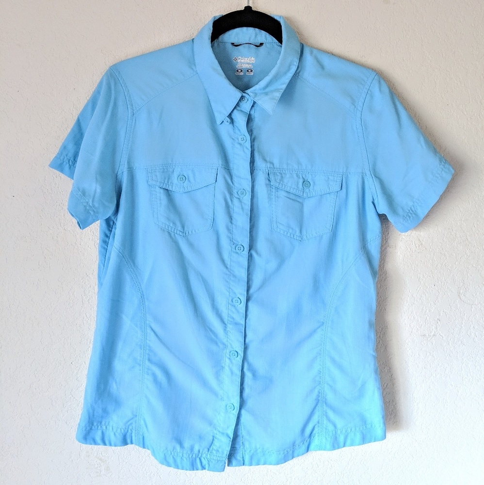 Columbia Blue M Button Down